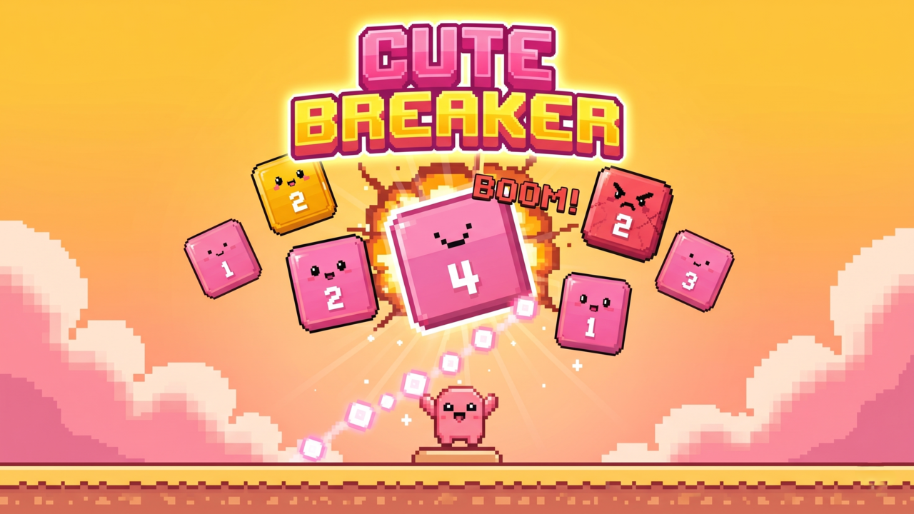Cute Breaker: Arcade Puzzle — Game Screenshot
